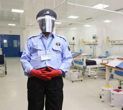 Guard in hospital